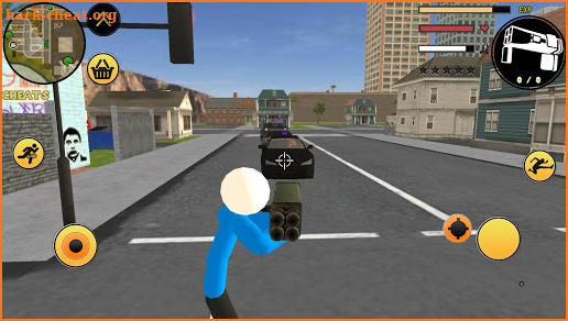 Sans Stickman Rope Hero Simulator screenshot