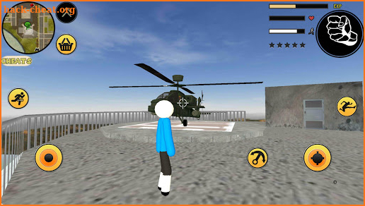 Sans Stickman Rope Hero Simulator screenshot