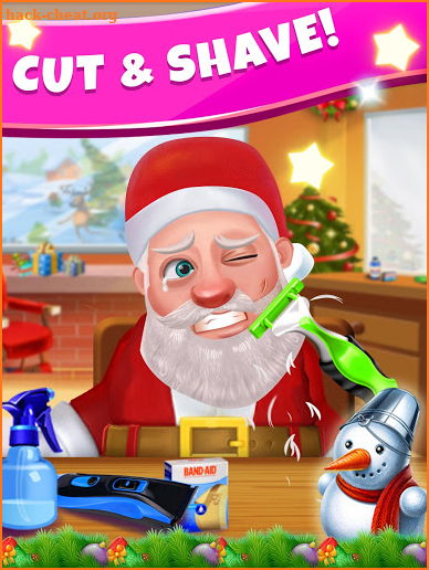 Santa Beard Hair Salon Games screenshot