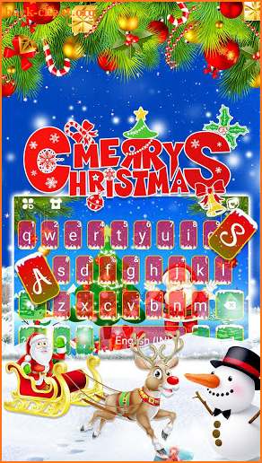 Santa Christmas Day Keyboard Theme screenshot