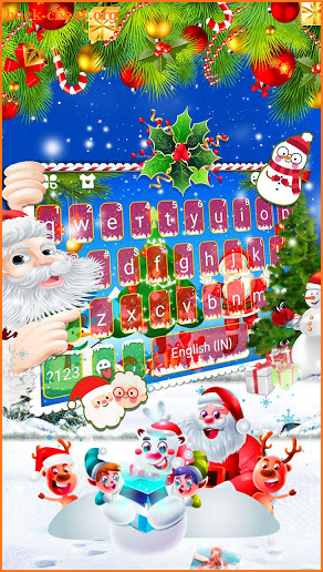 Santa Christmas Day Keyboard Theme screenshot