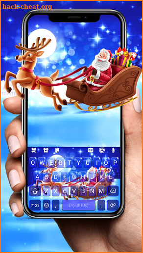 Santa Christmas Keyboard Background screenshot