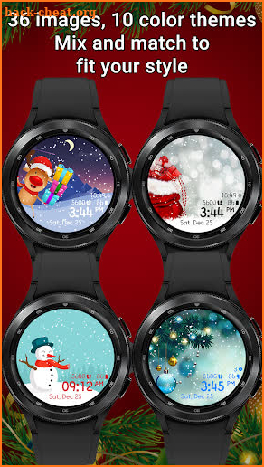 Santa Christmas Snowing Watch4 screenshot