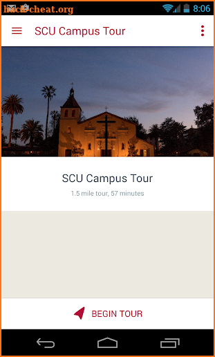 Santa Clara University screenshot