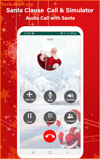 Santa Claus Call and Chat Simulation - Santa call screenshot