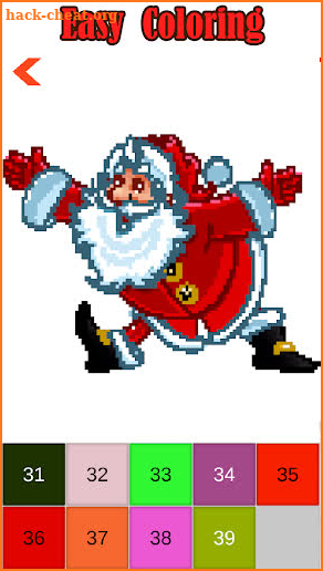 Santa Claus Color by Number Sandbox Pixelart Color screenshot