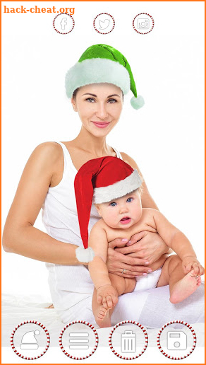 Santa Claus Hat Stickers – Christmas Photo Editor screenshot