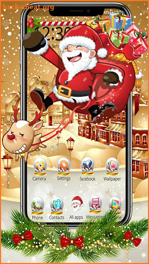 Santa Claus Launcher Theme Live HD Wallpapers screenshot