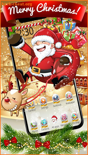 Santa Claus Launcher Theme Live HD Wallpapers screenshot