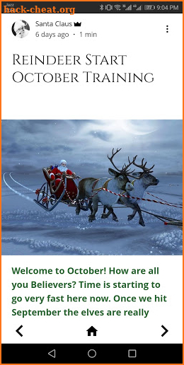 Santa Claus' North Pole app screenshot