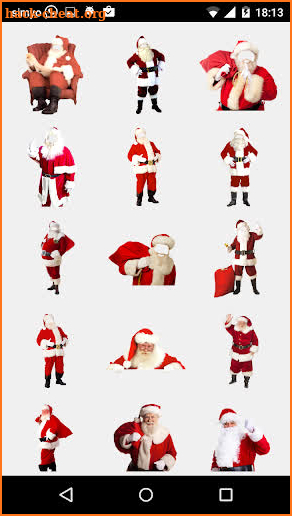 Santa Claus Photo Stickers screenshot