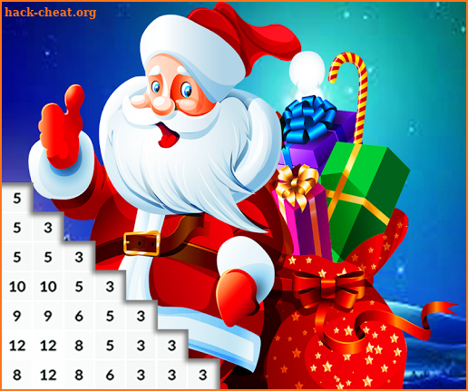 Santa Claus Pixel Art: Christmas Color By Number screenshot