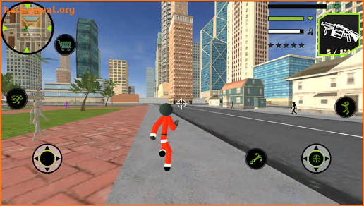Santa Claus Stickman Rope Hero Gangstar Crime screenshot