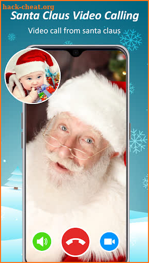 Santa Claus Video Calling Simulated screenshot