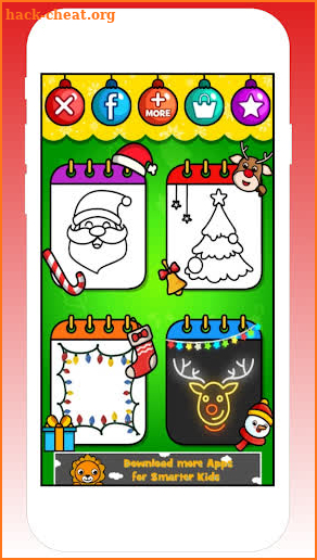 Santa Coloring Christmas Book Games - for kids screenshot