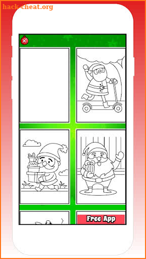 Santa Coloring Christmas Book Games - for kids screenshot