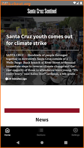 Santa Cruz Sentinel screenshot