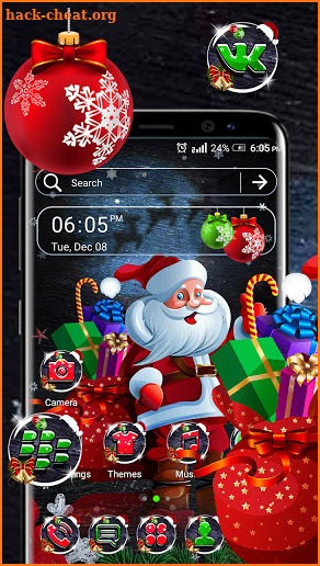 Santa Gifts Theme screenshot