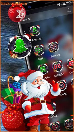 Santa Gifts Theme screenshot