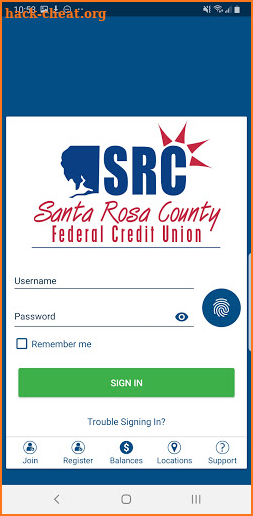 Santa Rosa County FCU screenshot