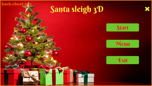 Santa sleigh 3D screenshot
