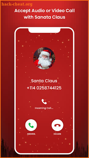 Santa tracker live call screenshot