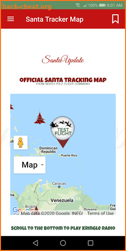 Santa Tracking screenshot