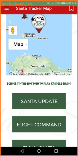 Santa Tracking screenshot