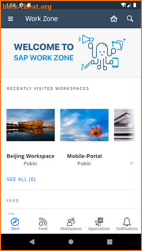 SAP Work Zone screenshot