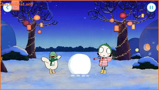 Sarah & Duck: Build a Snowman screenshot