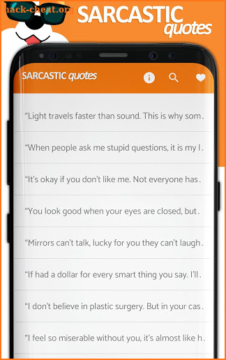 Sarcastic Quotes - Funny status and daily sarcasm screenshot