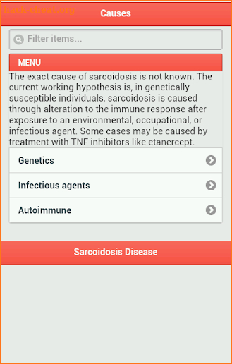Sarcoidosis Disease screenshot