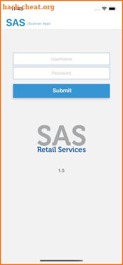 SAS Retail Services Scanner screenshot