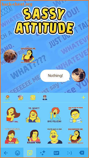 Sassy GIF Sticker & Emoji Keyboard screenshot