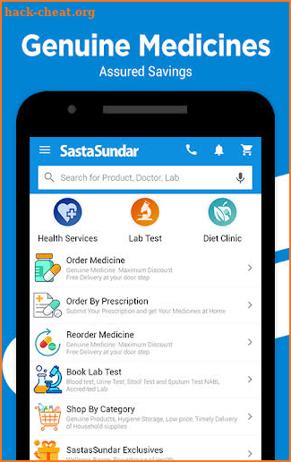 SastaSundar-Genuine Medicine, Pathology,Doctor App screenshot