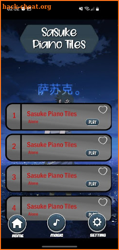 Sasuke Piano Tiles screenshot