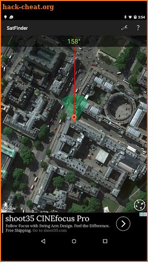 Satellite director/satellite finder screenshot