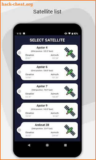 Satellite Finder : TV Antenna Angle Finder screenshot
