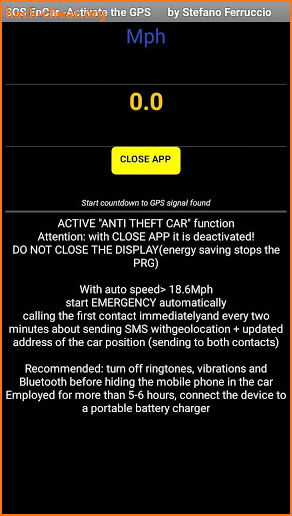 Satellite Gps anti theft car+SOS road+ Parking screenshot