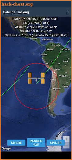 Satellite Tracking screenshot