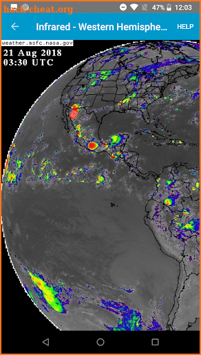 Satellite Weather - Infrared, Water Vapor, Visible screenshot