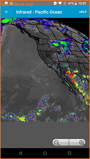 Satellite Weather - Infrared, Water Vapor, Visible screenshot