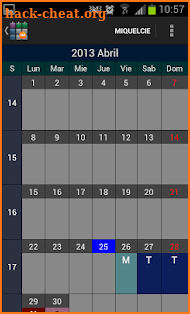 SaTurnos Pro Calendar screenshot