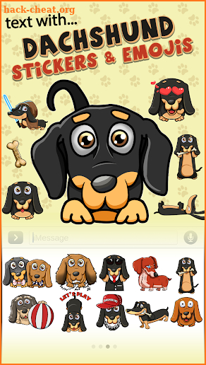 SausageMOJI - Dachshund Emoji screenshot