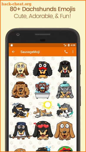 SausageMOJI - Dachshund Emoji screenshot