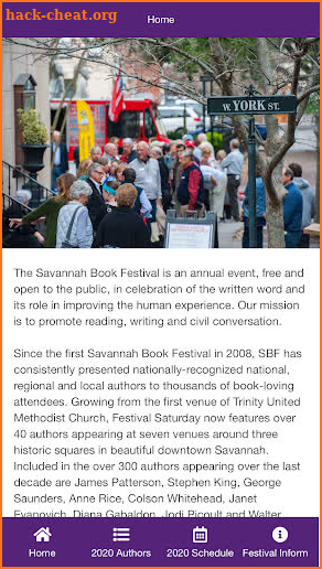 Savannah Book Festival 2020 screenshot