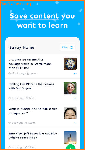 Savay: Save Your Learnings & Ideas From the Web screenshot