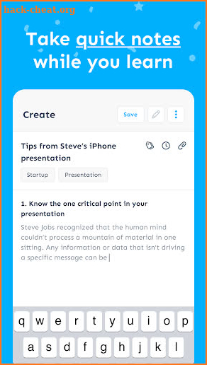 Savay: Save Your Learnings & Ideas From the Web screenshot