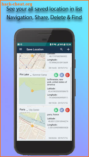 Save Location gps screenshot