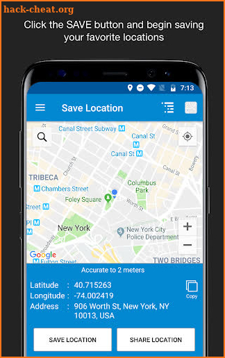Save Location GPS screenshot